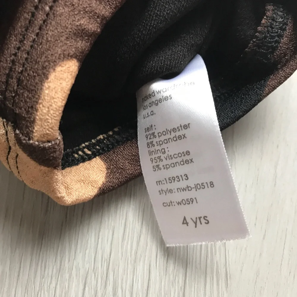 NAKED WAREDROBE CAMO BABY ONSIE ZIP BACK 4YRS